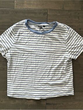 Women's Blue Striped Top